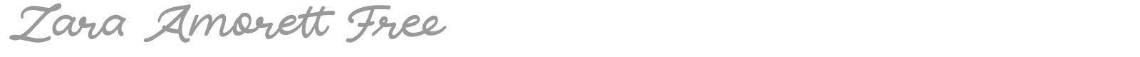 Zara Amorett font preview